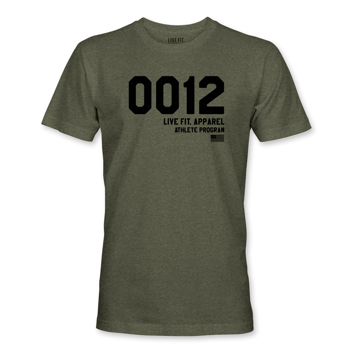 0012 Tee - Heather Olive