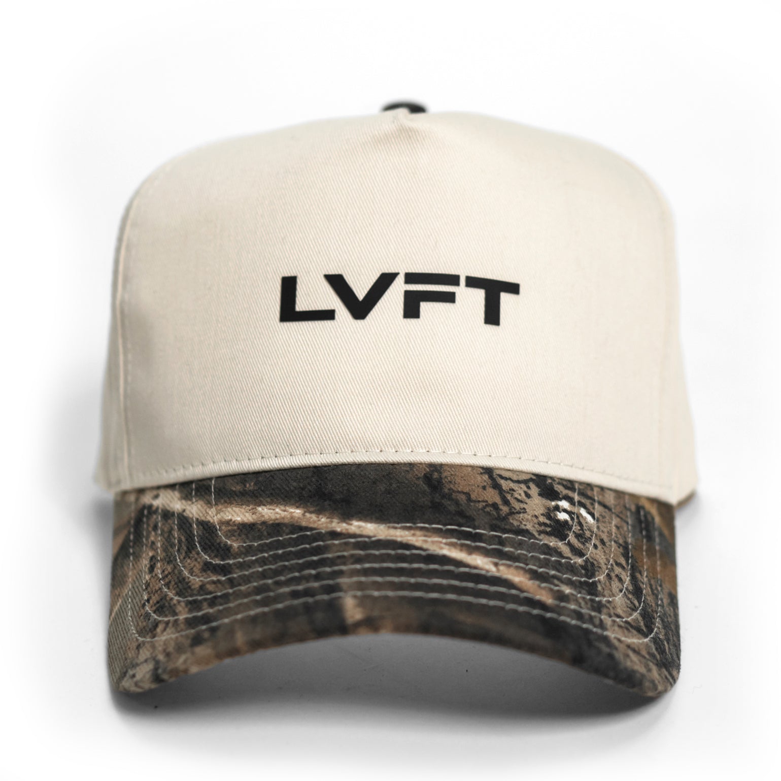 Slate Two Tone 5 Panel - Beige / Tree Camo