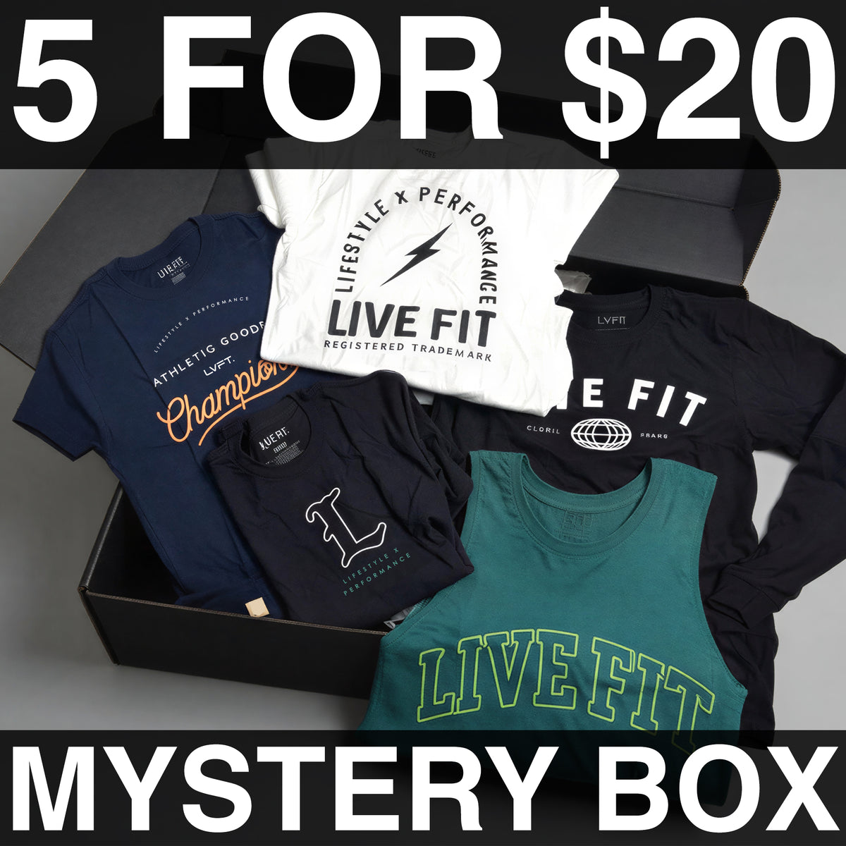Mystery Box - 5 Tees/Tanks