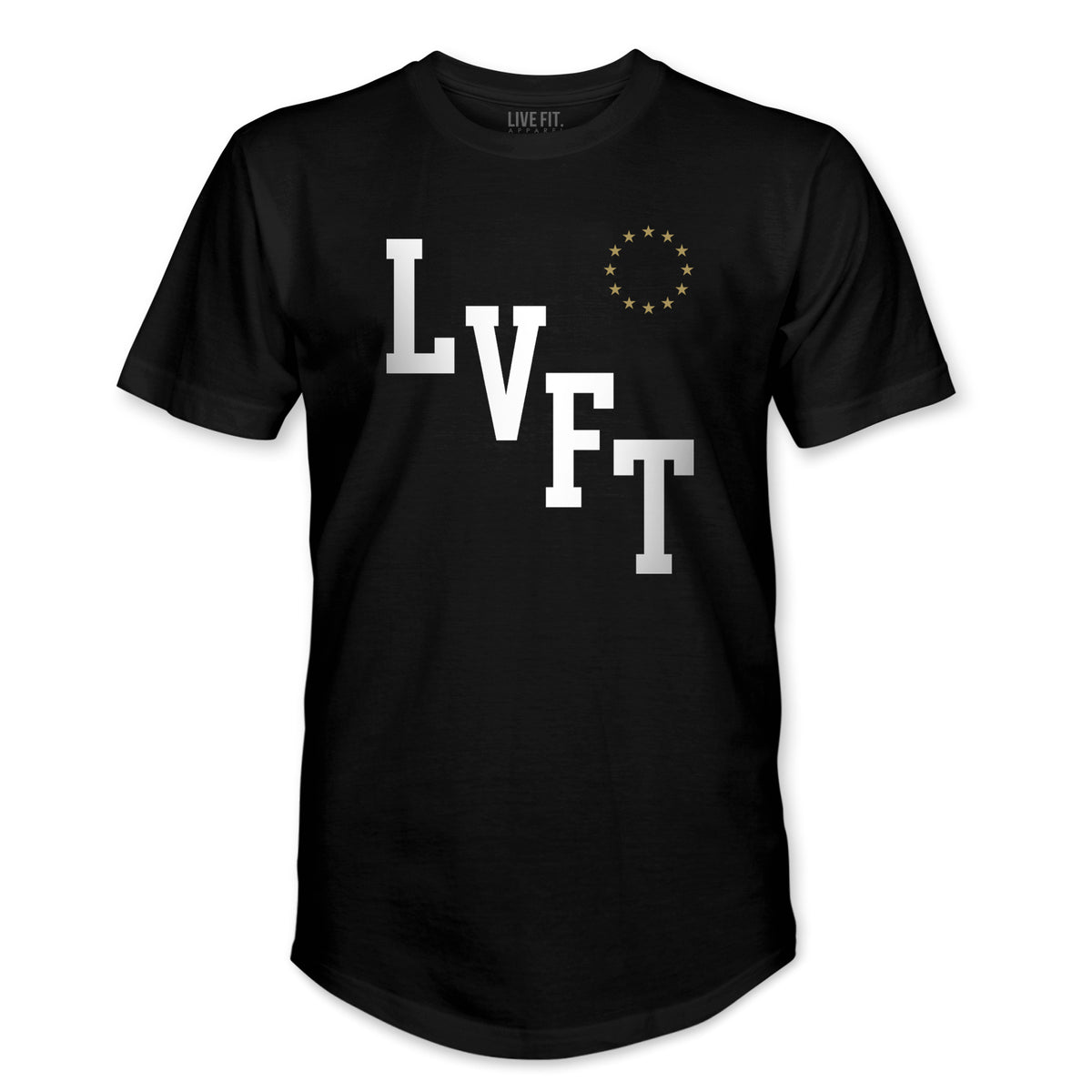 All Star Varsity Scallop Tee - Black