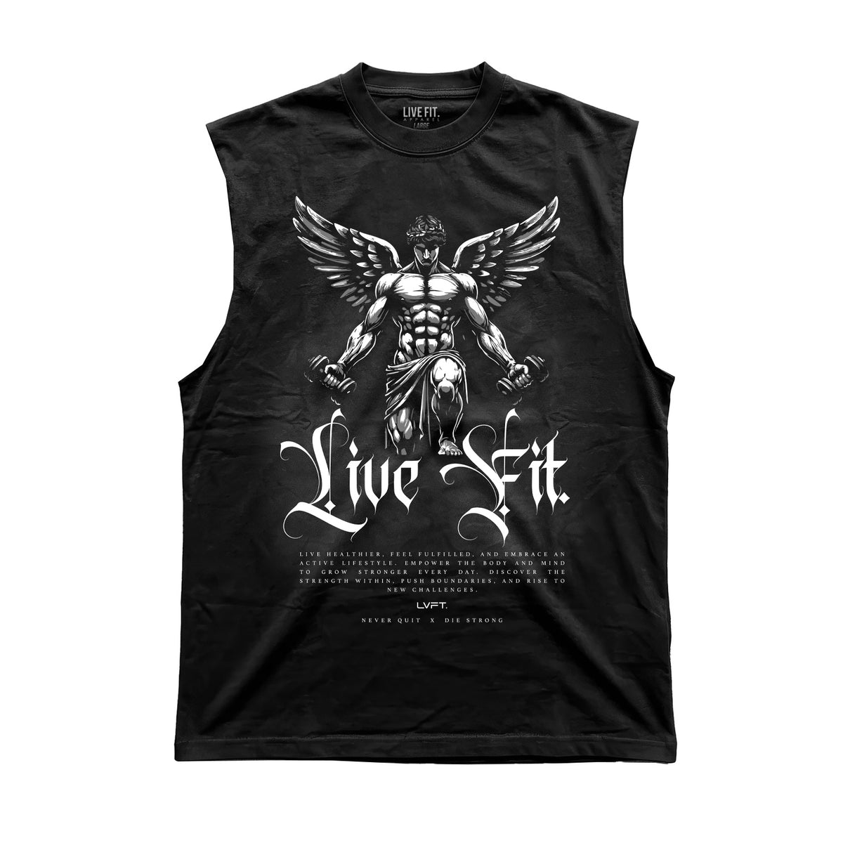 Angel Muscle Tank - Black
