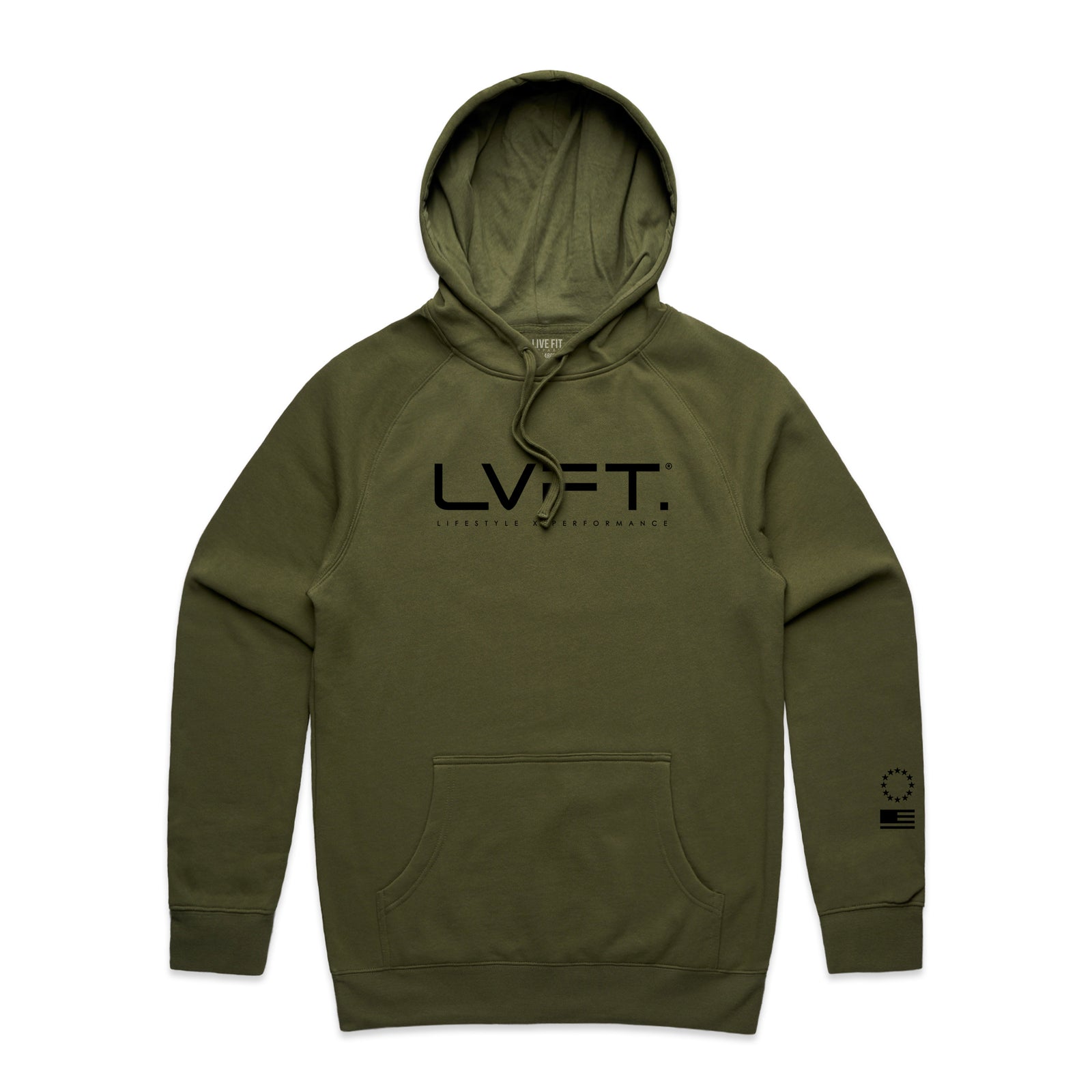 Lifestyle Hoodie v2 - Army Green / Black