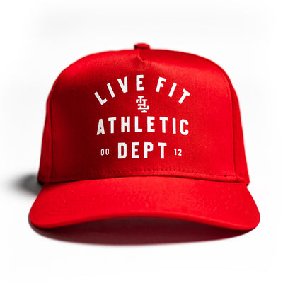 Athletic Dept 5 Panel Cap - Red