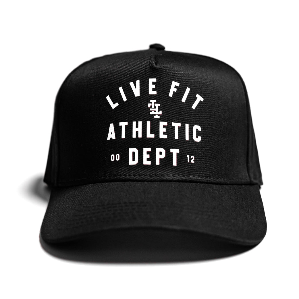 Athletic Dept 5 Panel Cap - Black