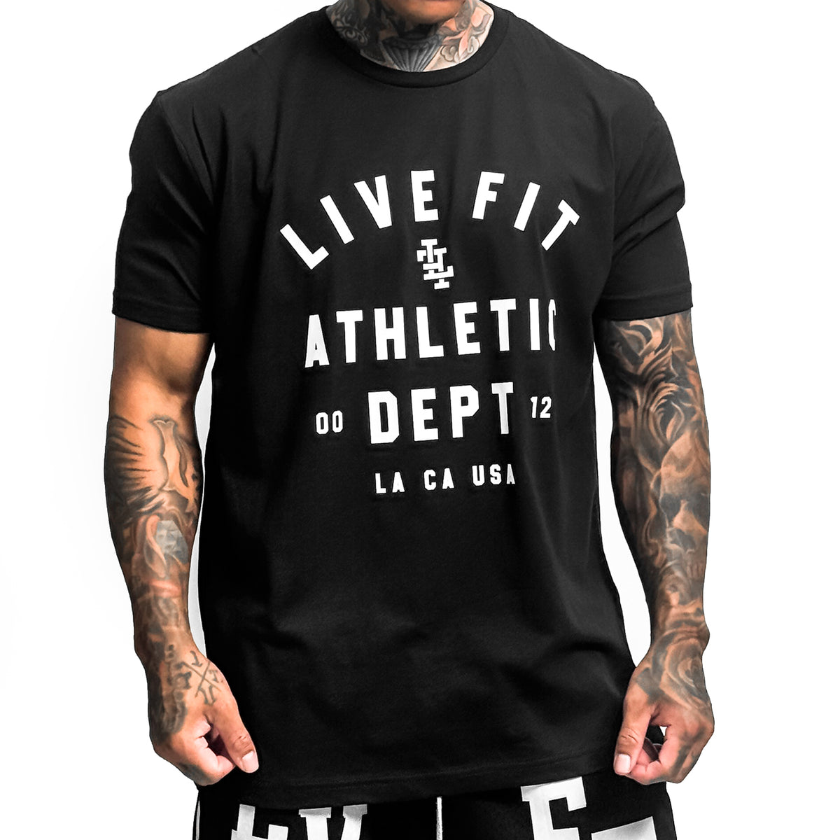 Athletic Department Tee - Black / White