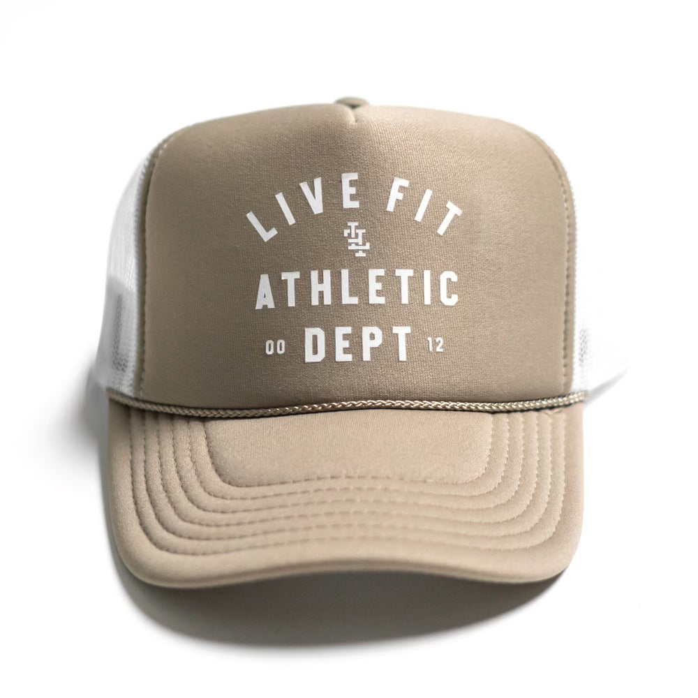 Athletic Dept. Foam Trucker - Khaki/White