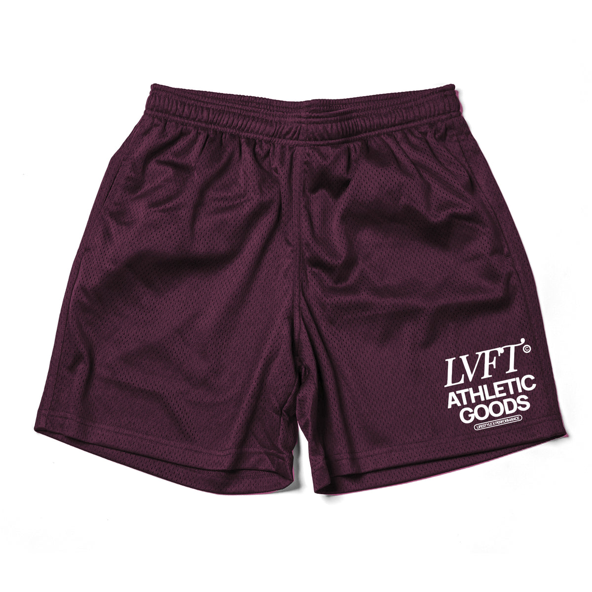 Athletic Goods Clubhouse Mesh Shorts - Burgundy