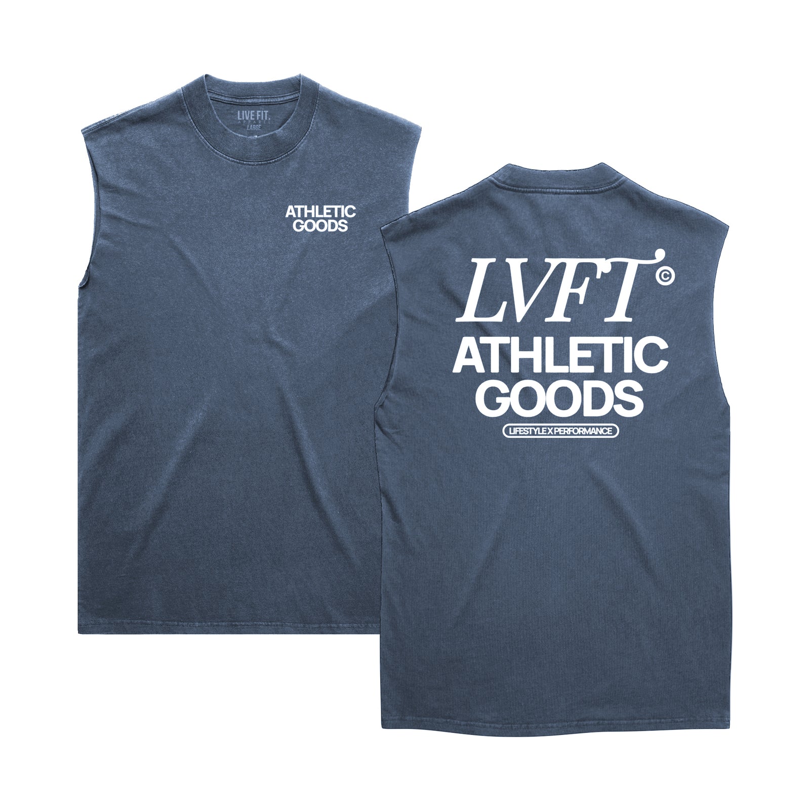 Athletic Goods Clubhouse Muscle Tank - Denim