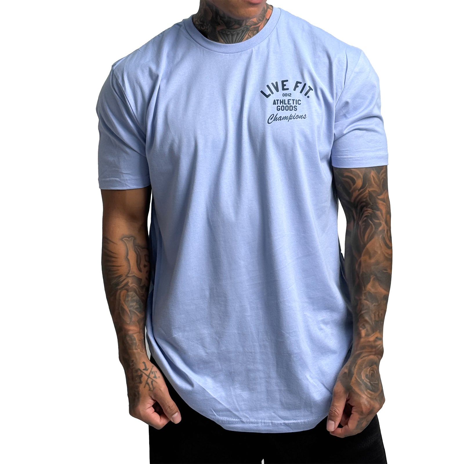 Athletic Goods Tee - Peri Blue / Navy