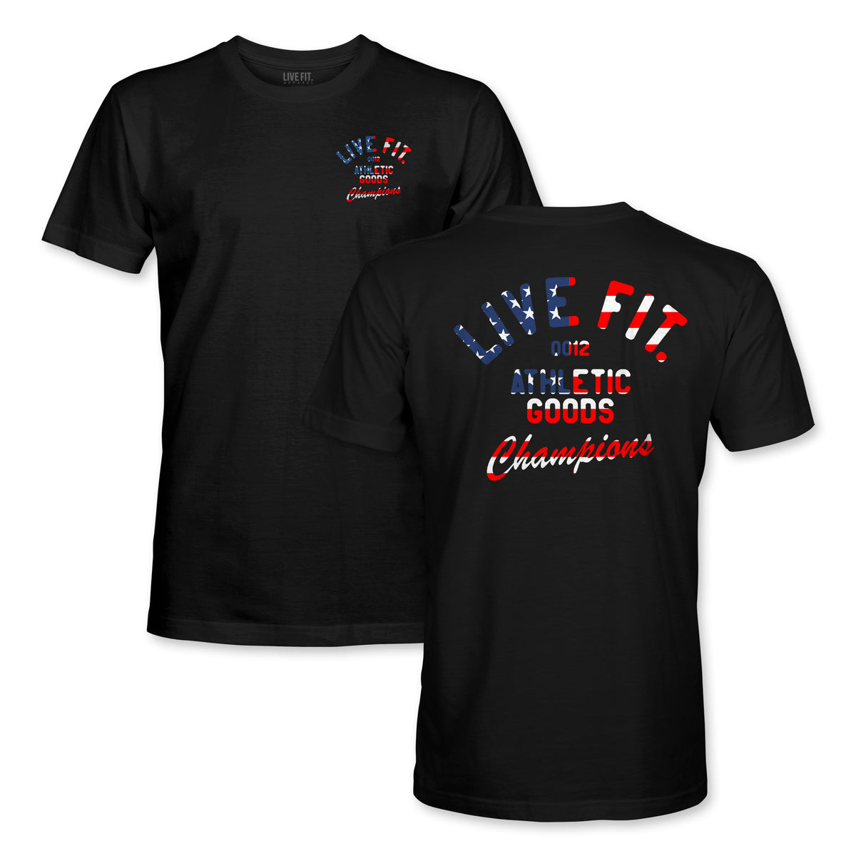Athletic Goods Tee Black - USA