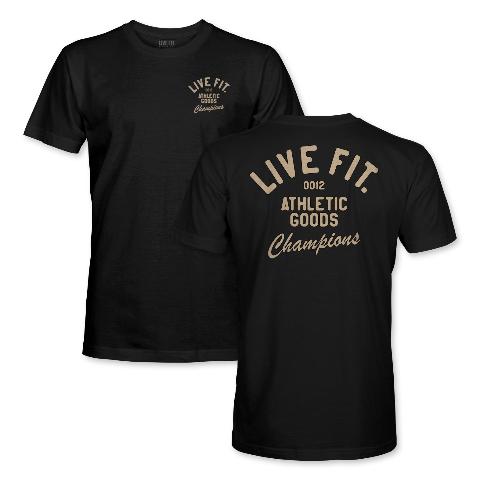 Athletic Goods Tee - Black / Tan