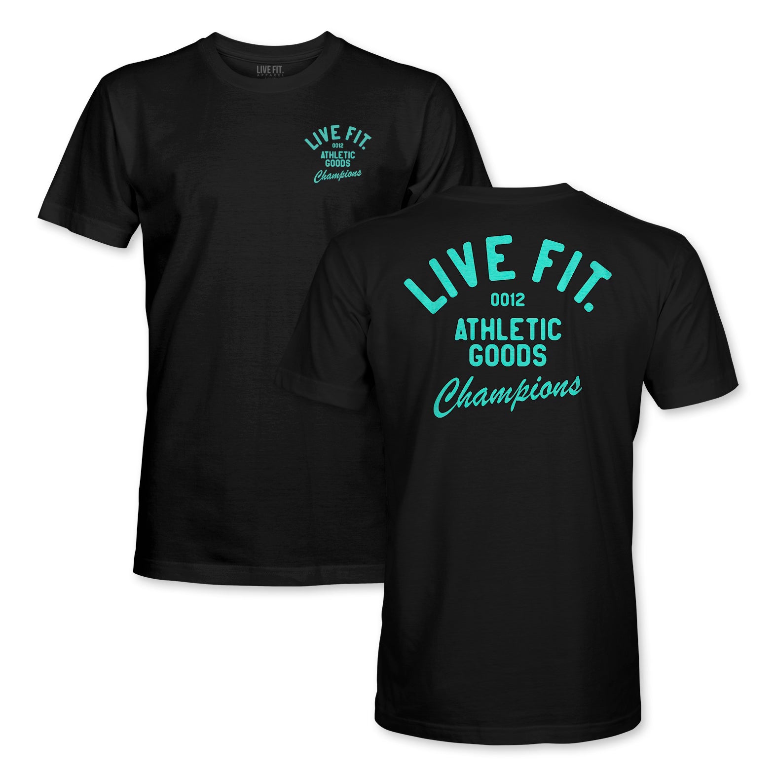 Athletic Goods Tee - Black / Teal