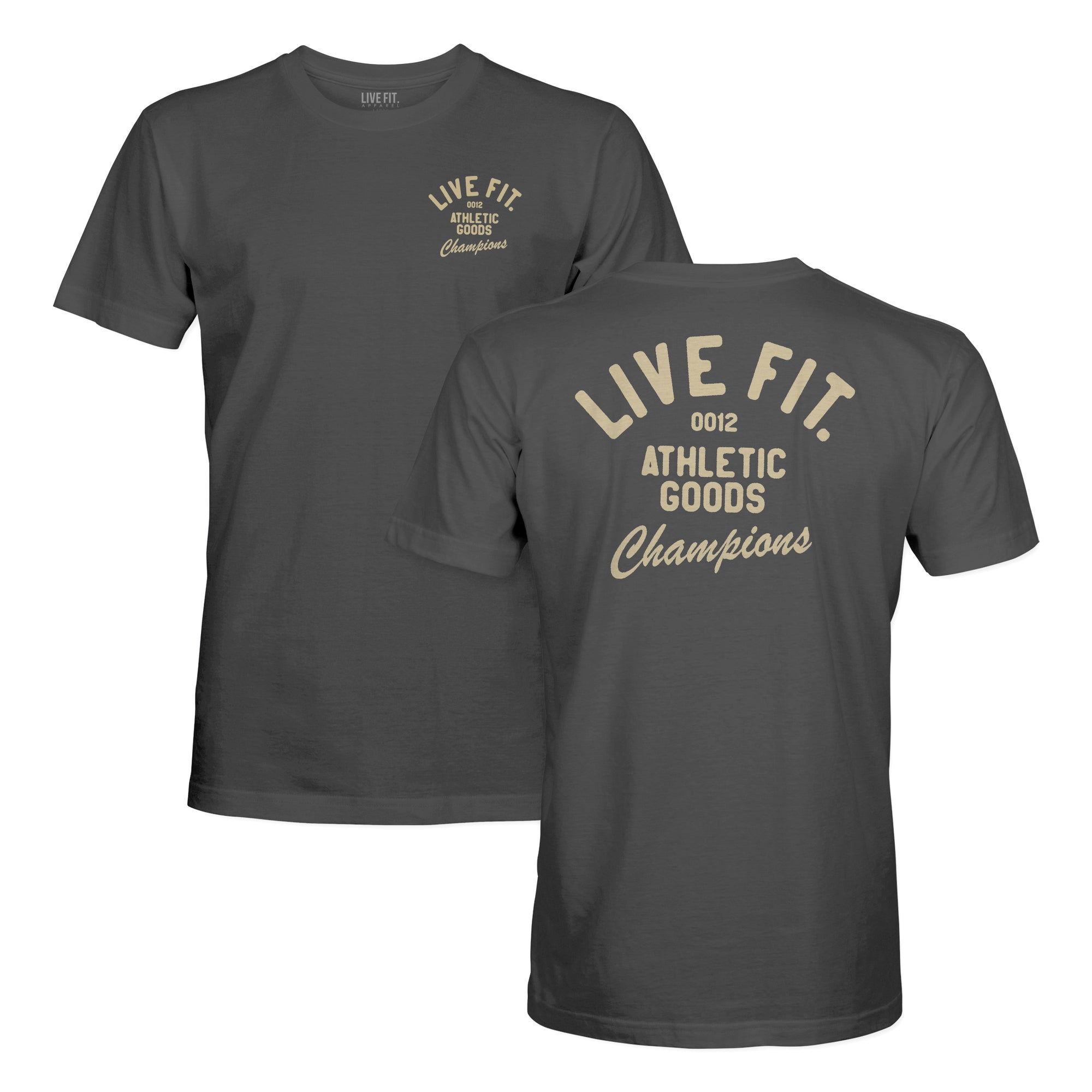 Athletic Goods Tee - Heavy Metal / Khaki