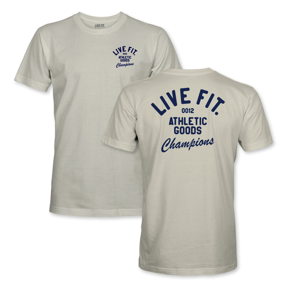 Athletic Goods Tee - Sand / Navy