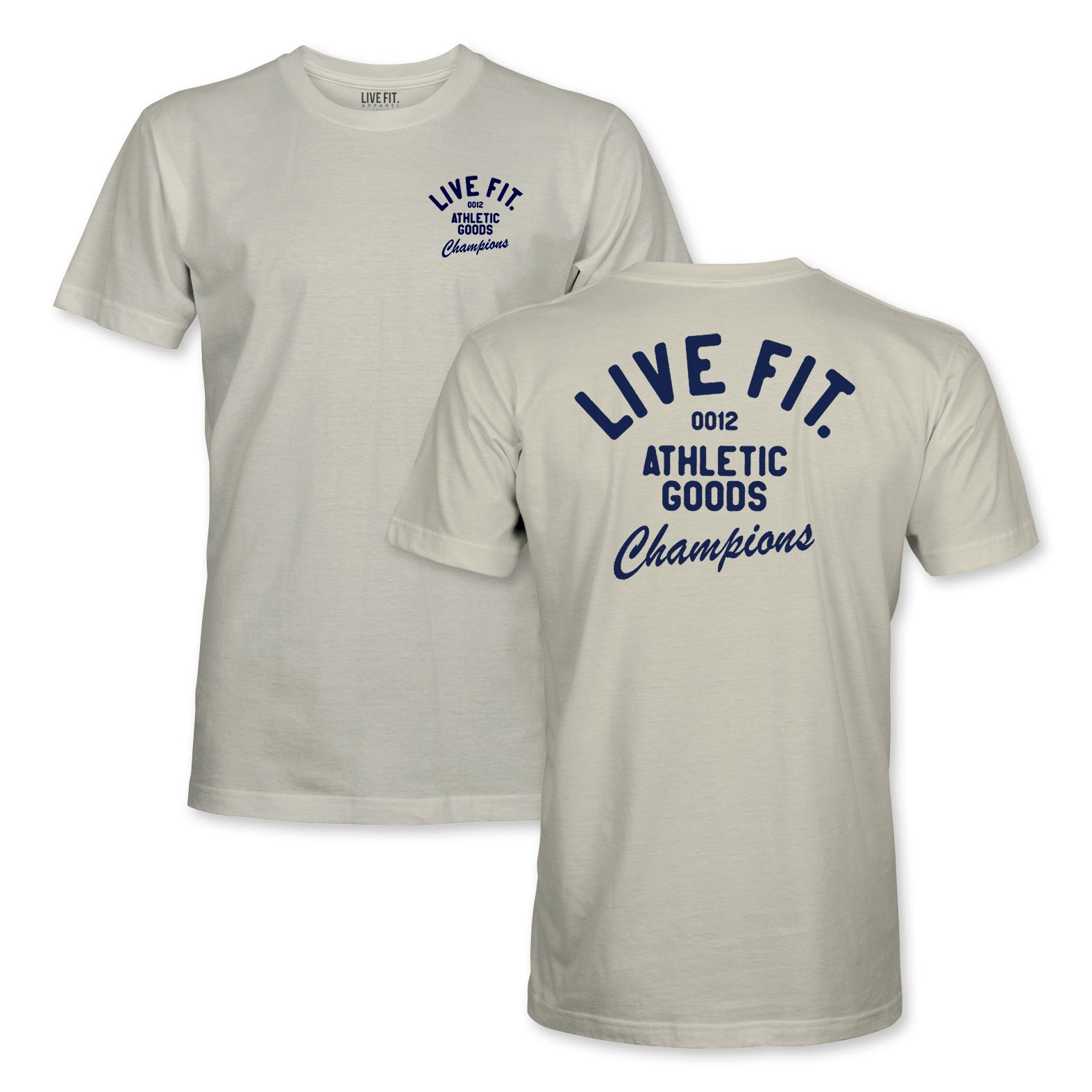 Athletic Goods Tee - Sand / Navy