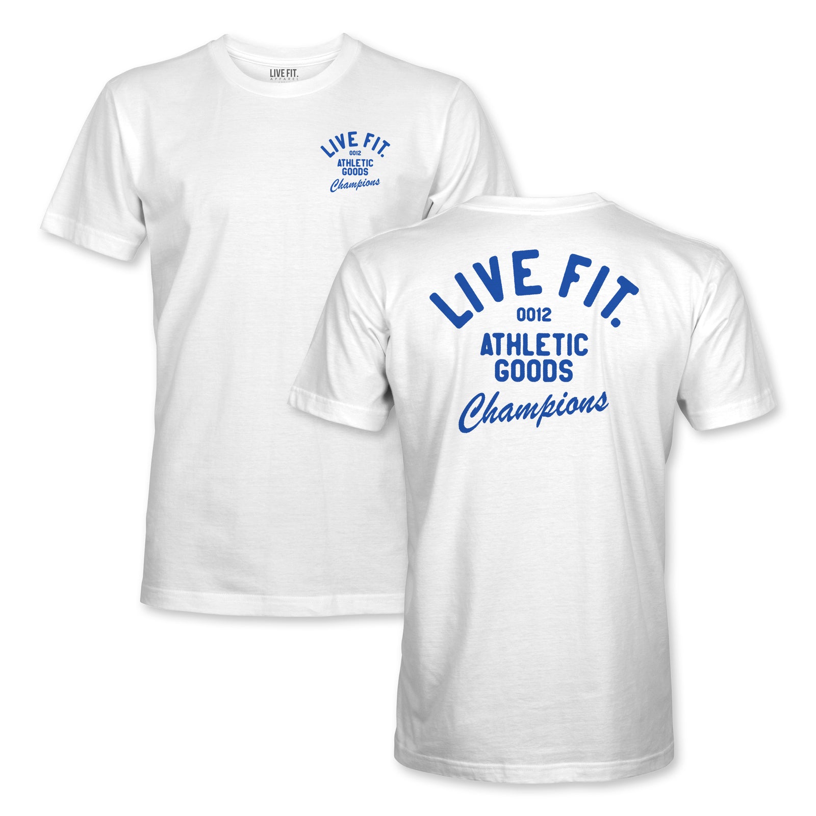Athletic Goods Tee - White / Blue