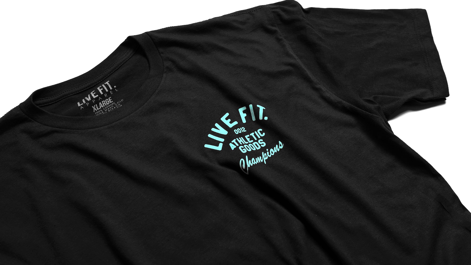 Athletic Goods Tee - Black / Teal