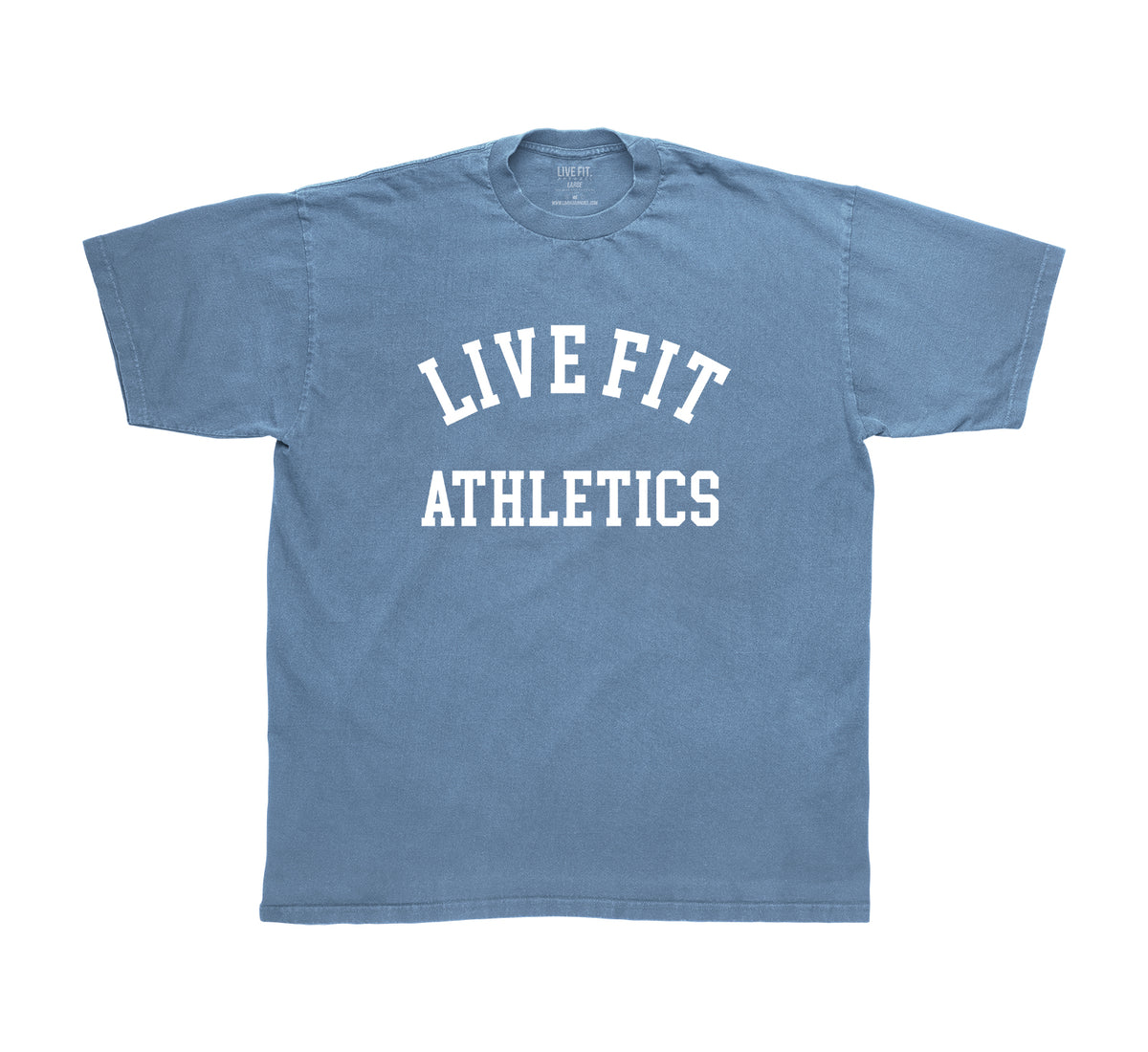 Live Fit Athletics Heavy Tee - Faded Denim