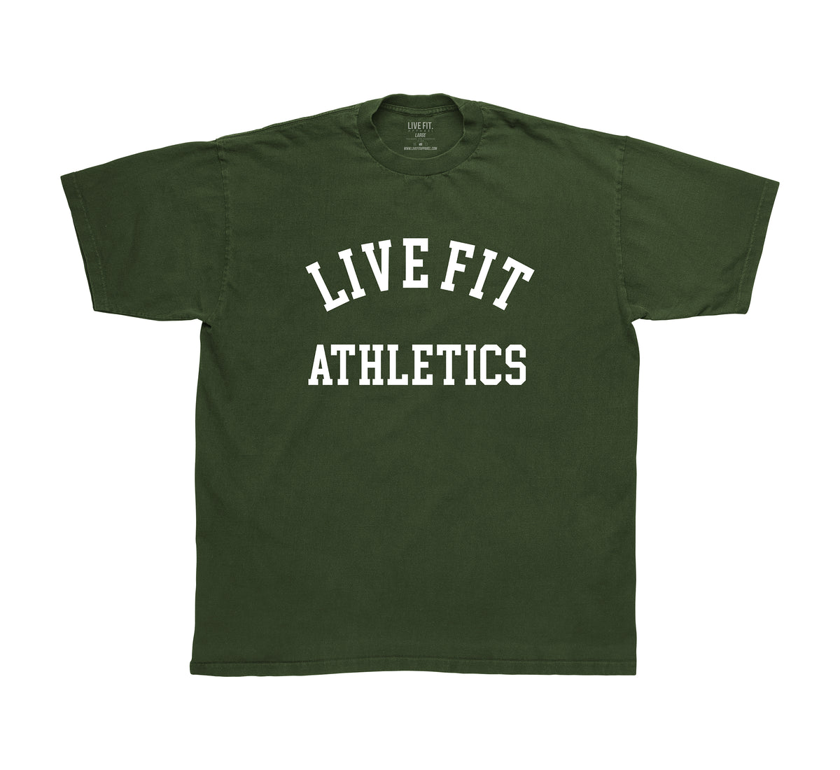 Live Fit Athletics Heavy Tee - Moss