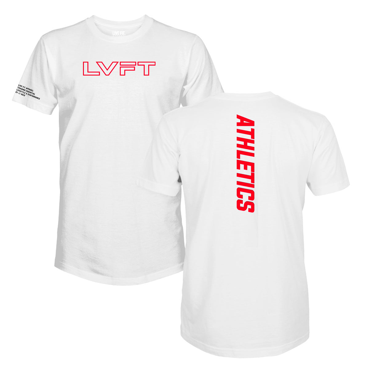 Athletics Scallop Tee - White / Infra Red