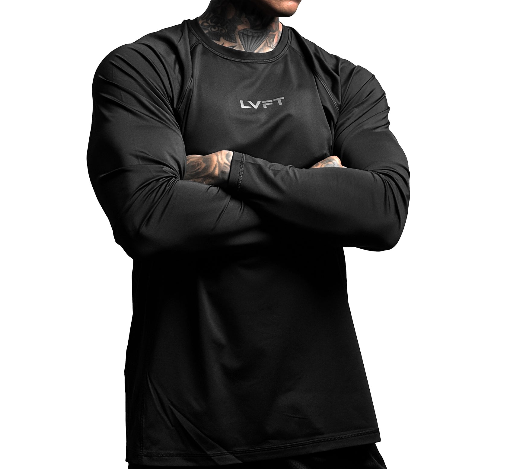 Battle Guard Long Sleeve Rashguard - Black / Carbon Reflective