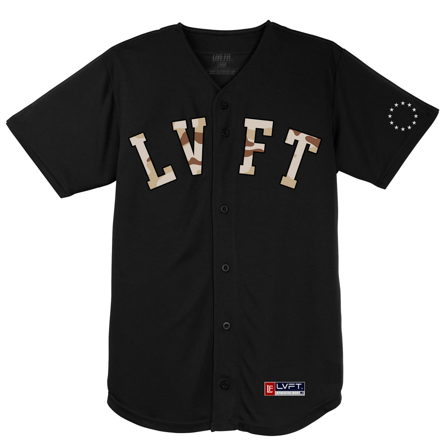 Athletics Baseball Jersey - Navy - Live Fit. Apparel