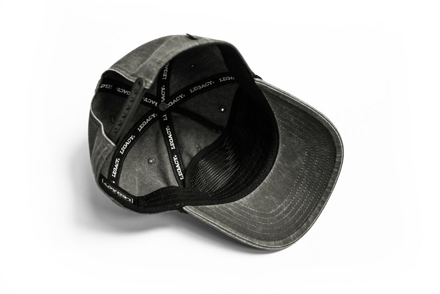 Live Fit. Country Club Denim Rope Snapback - Black / Black