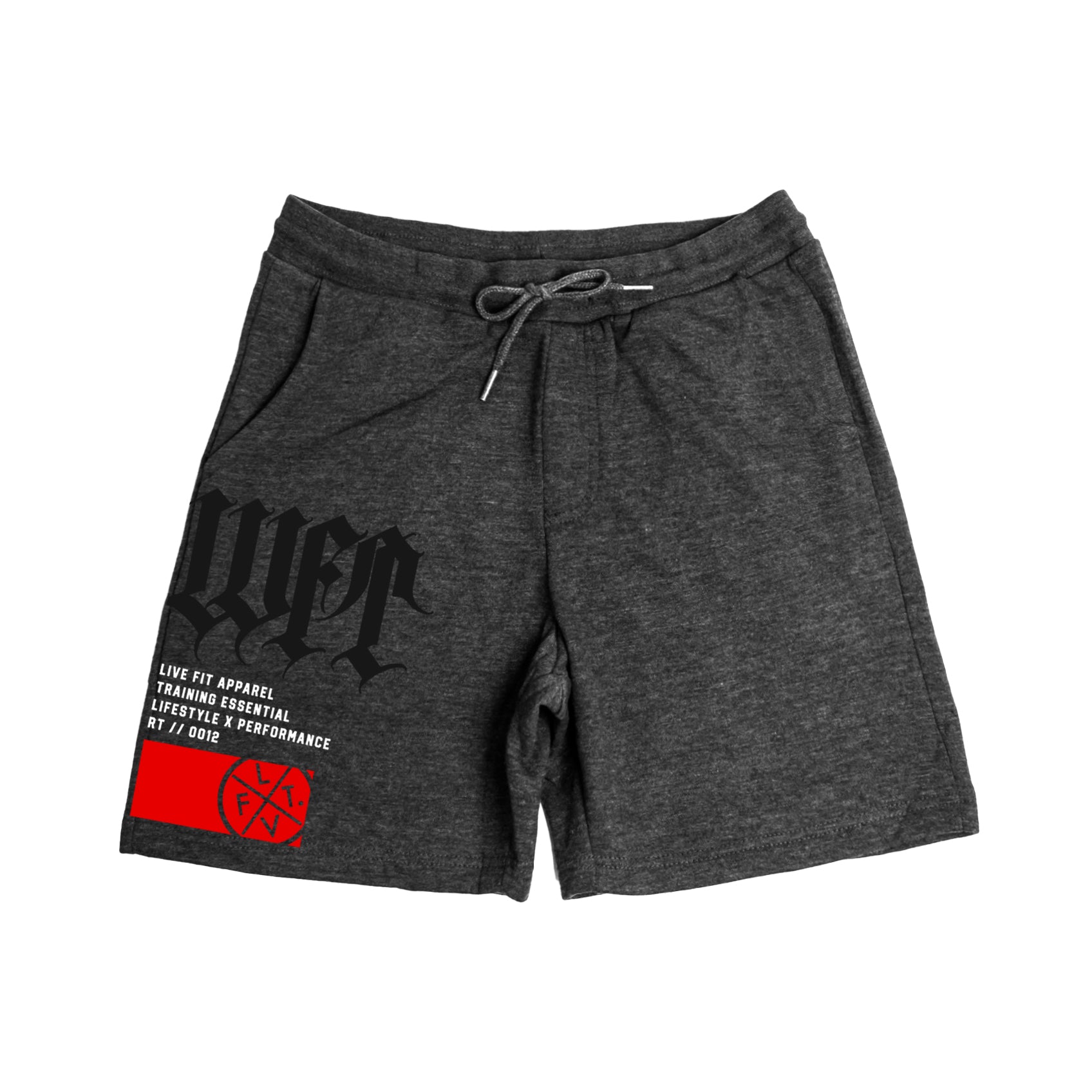 Blackletter Fleece Shorts - Carbon Heather