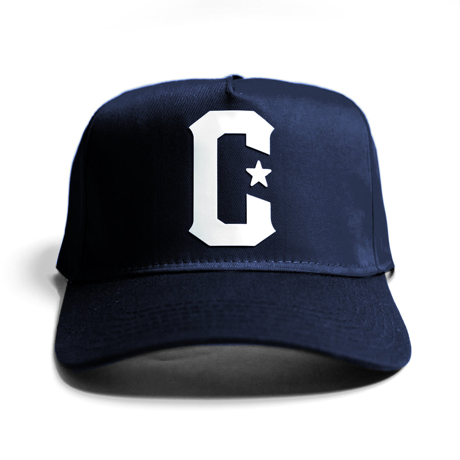 C 5 Panel Snapback - Navy