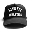 Livefit Athletics 5 Panel Cap - Black