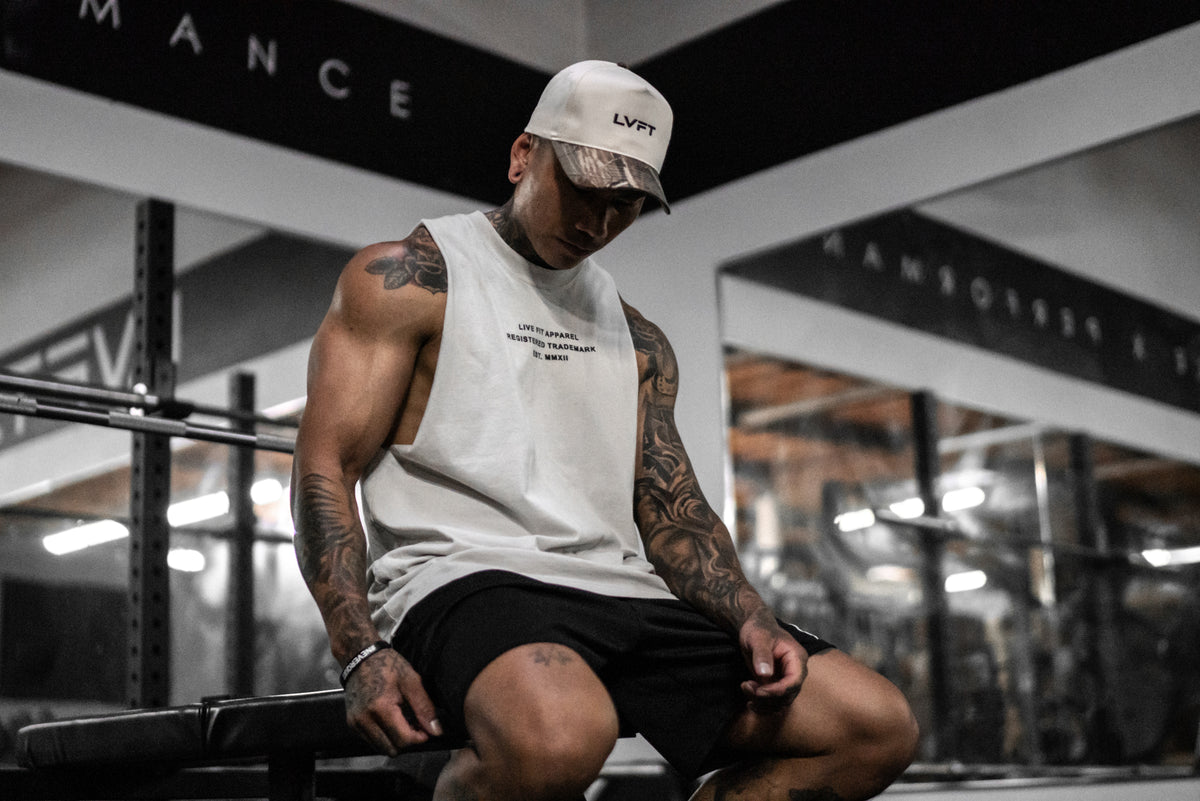 Faded Heavyweight Muscle Tank - Faded Bone