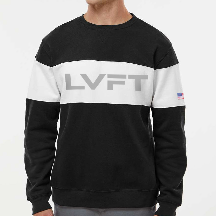 Colorblock Crewneck - Black