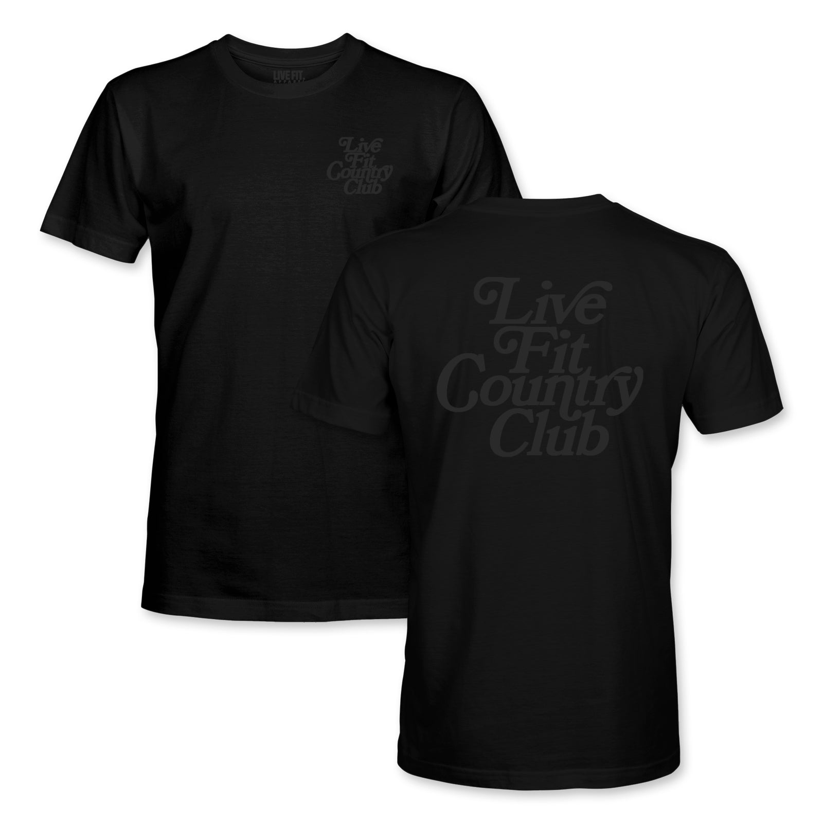 Country Club Tee - Black / Black