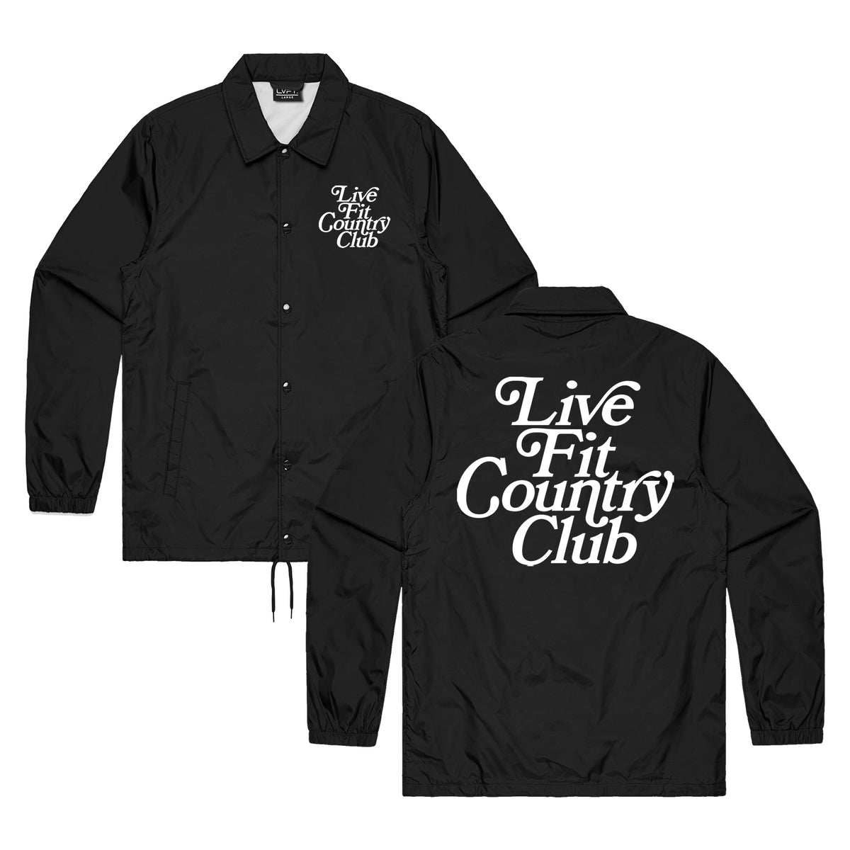 Country Club Coach Jacket - Black