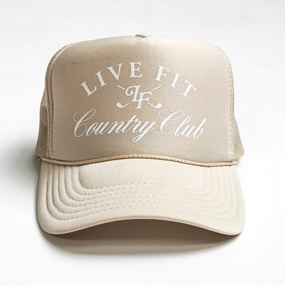Country Club Foam Trucker Cap - Khaki