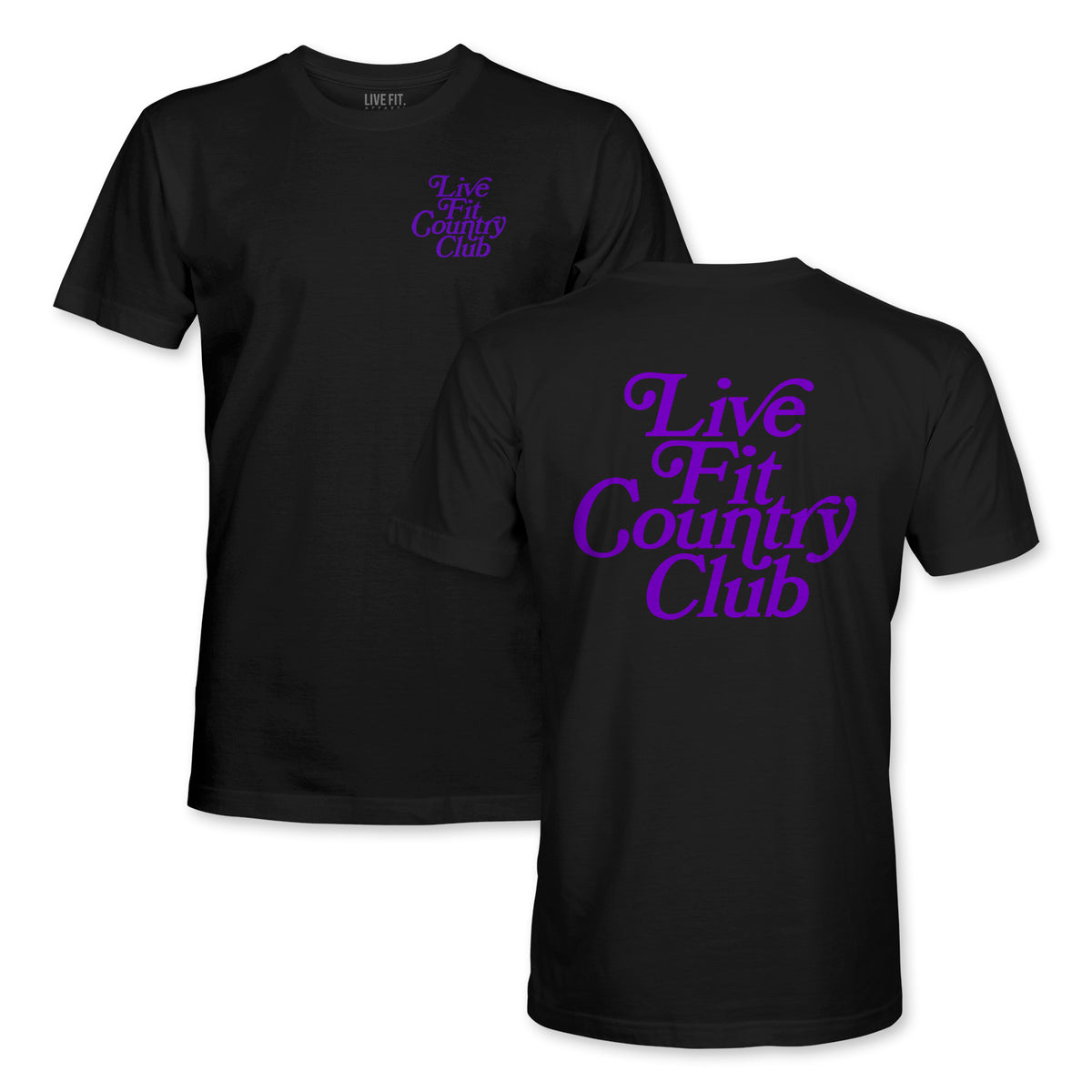 Country Club Tee - Black Purple