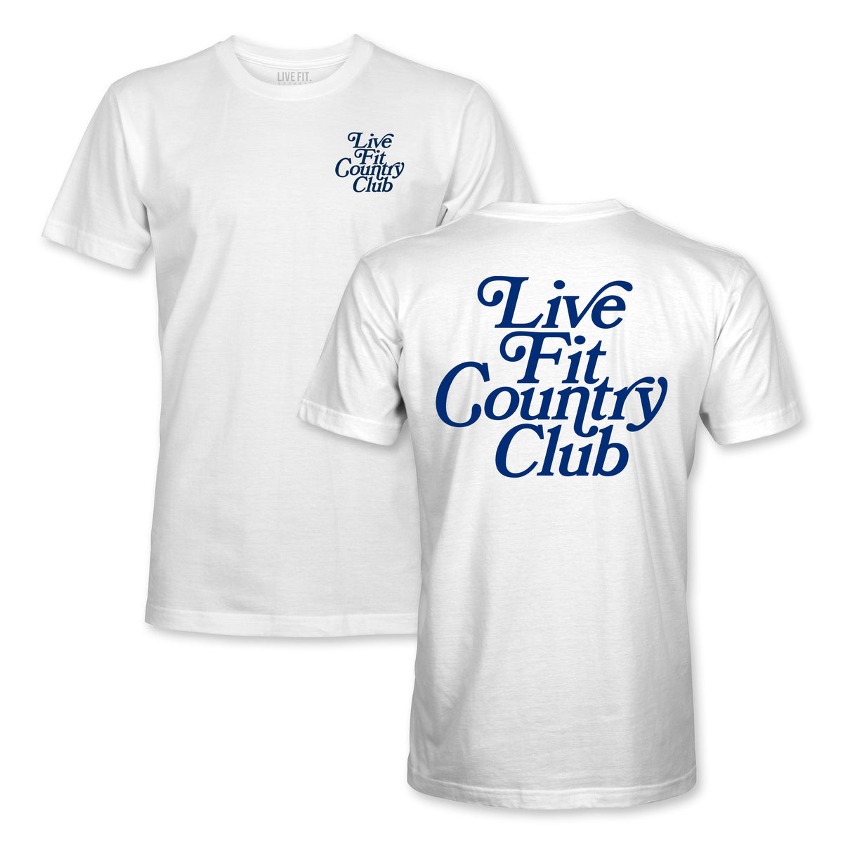 Country Club Tee - White Navy