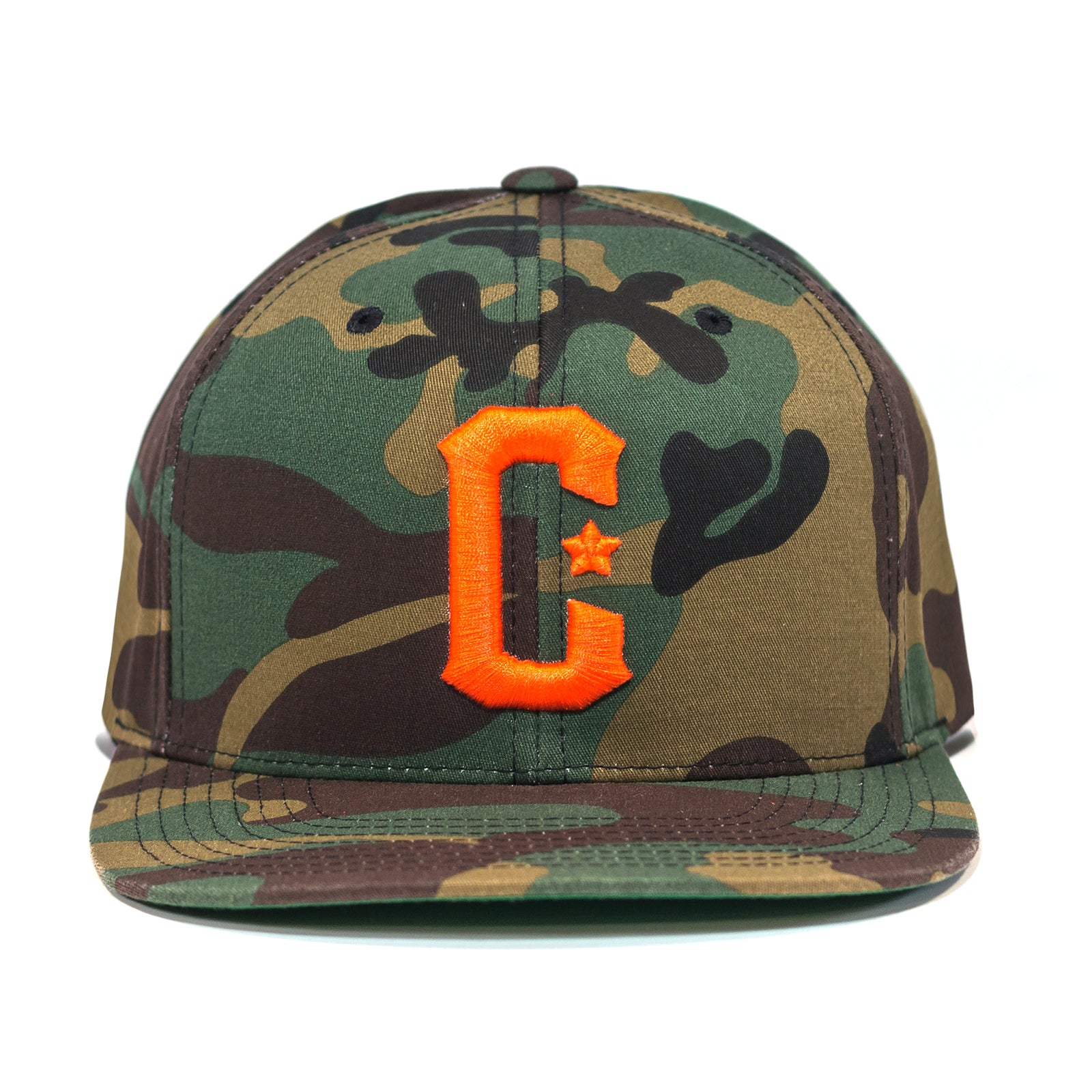 C Snapback - Camo/ Orange