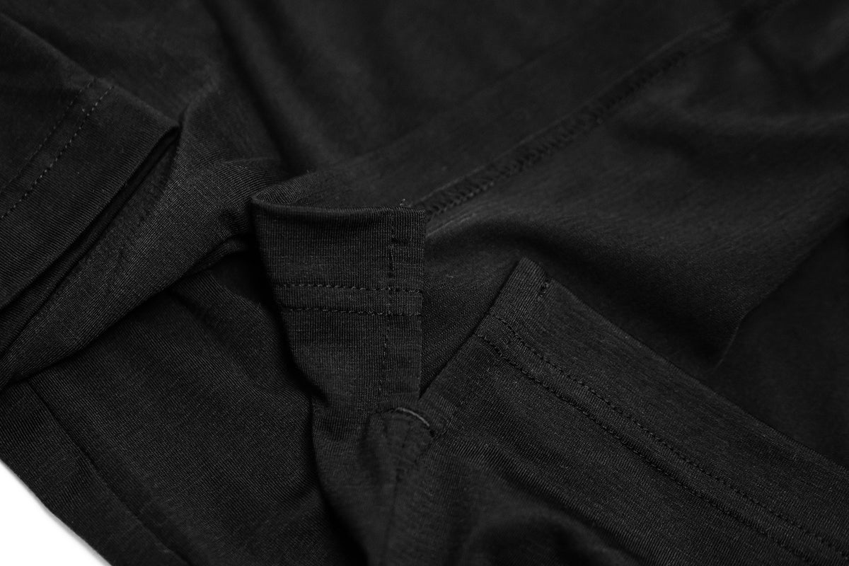 Performance Snap Henley - Black