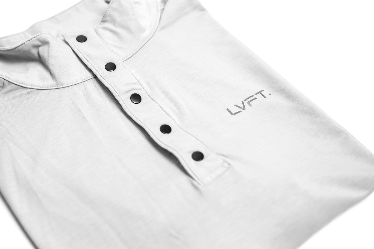 Performance Snap Henley - Moonstone