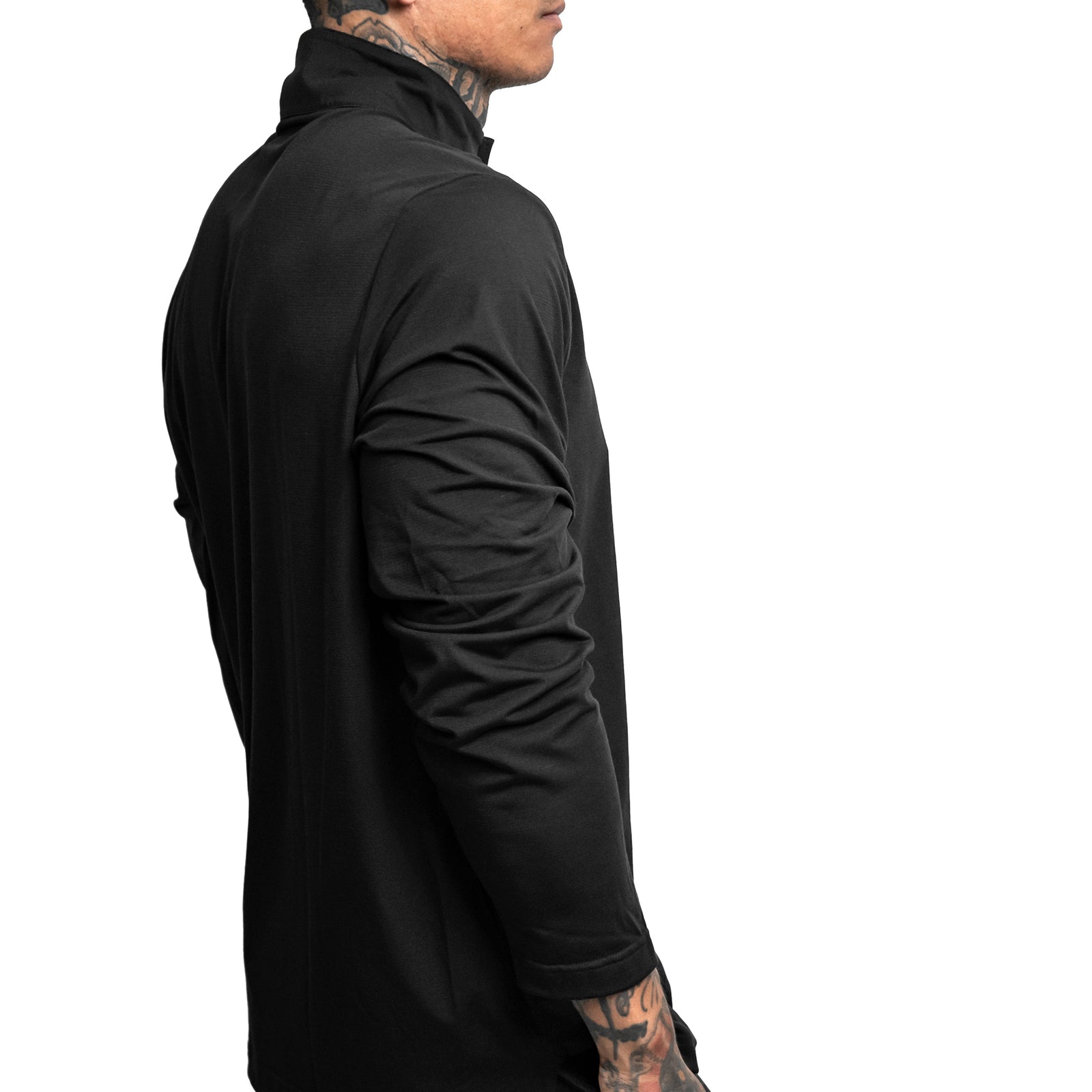 Performance Snap Henley - Black