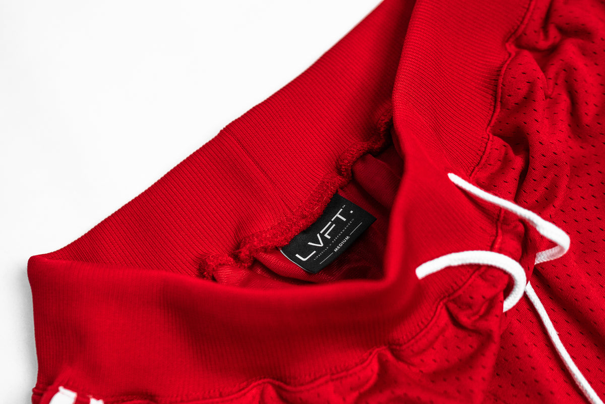 Retro Game Day Shorts - Red