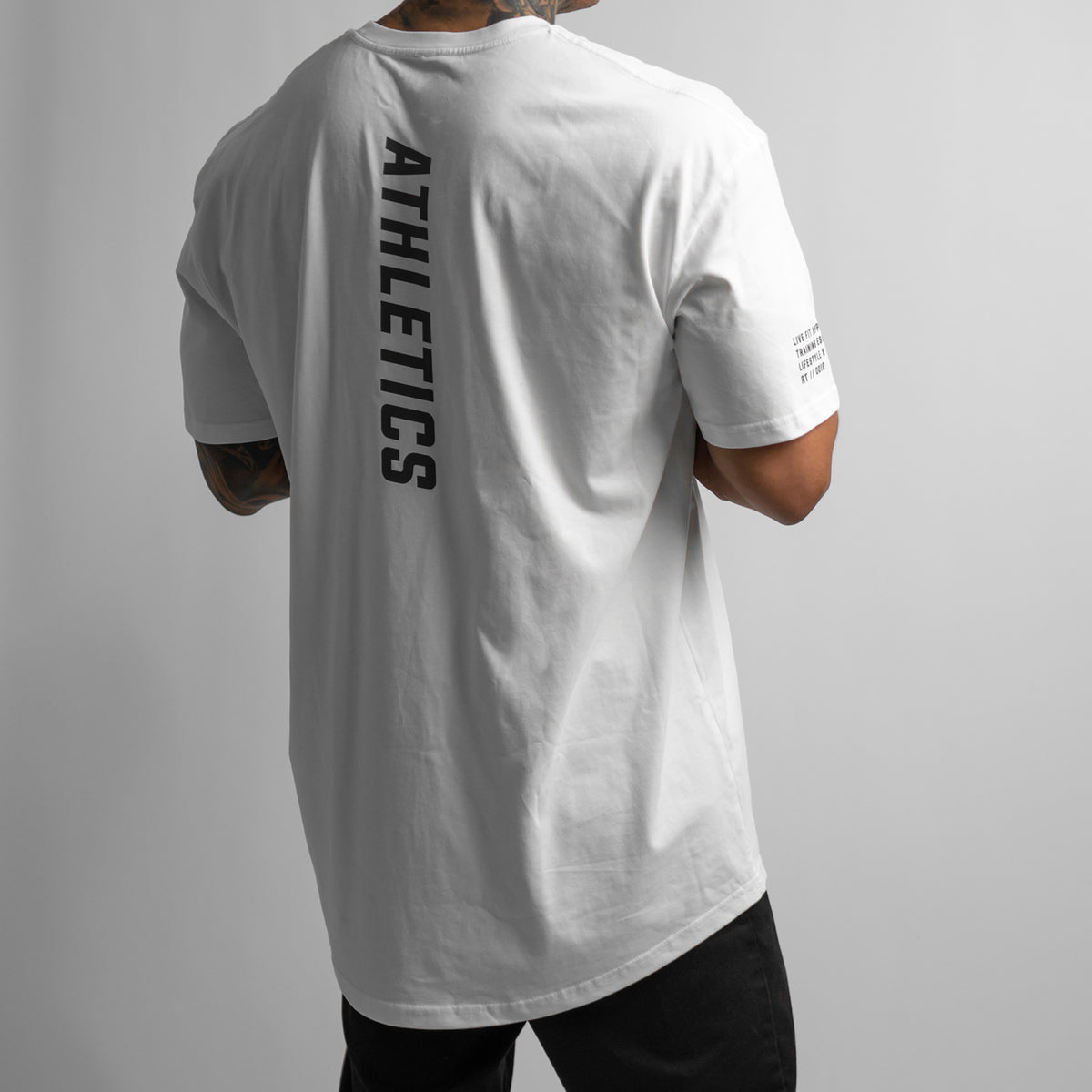 Athletics Scallop Tee - White