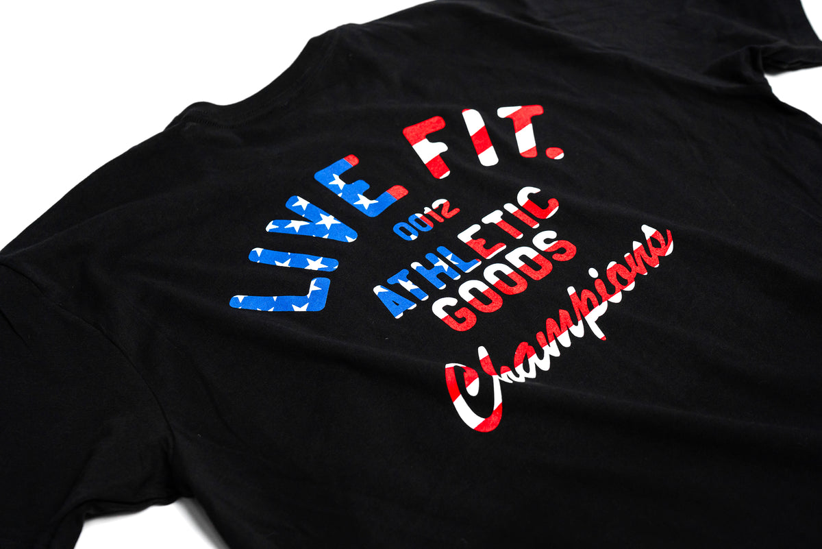Athletic Goods Tee Black - USA