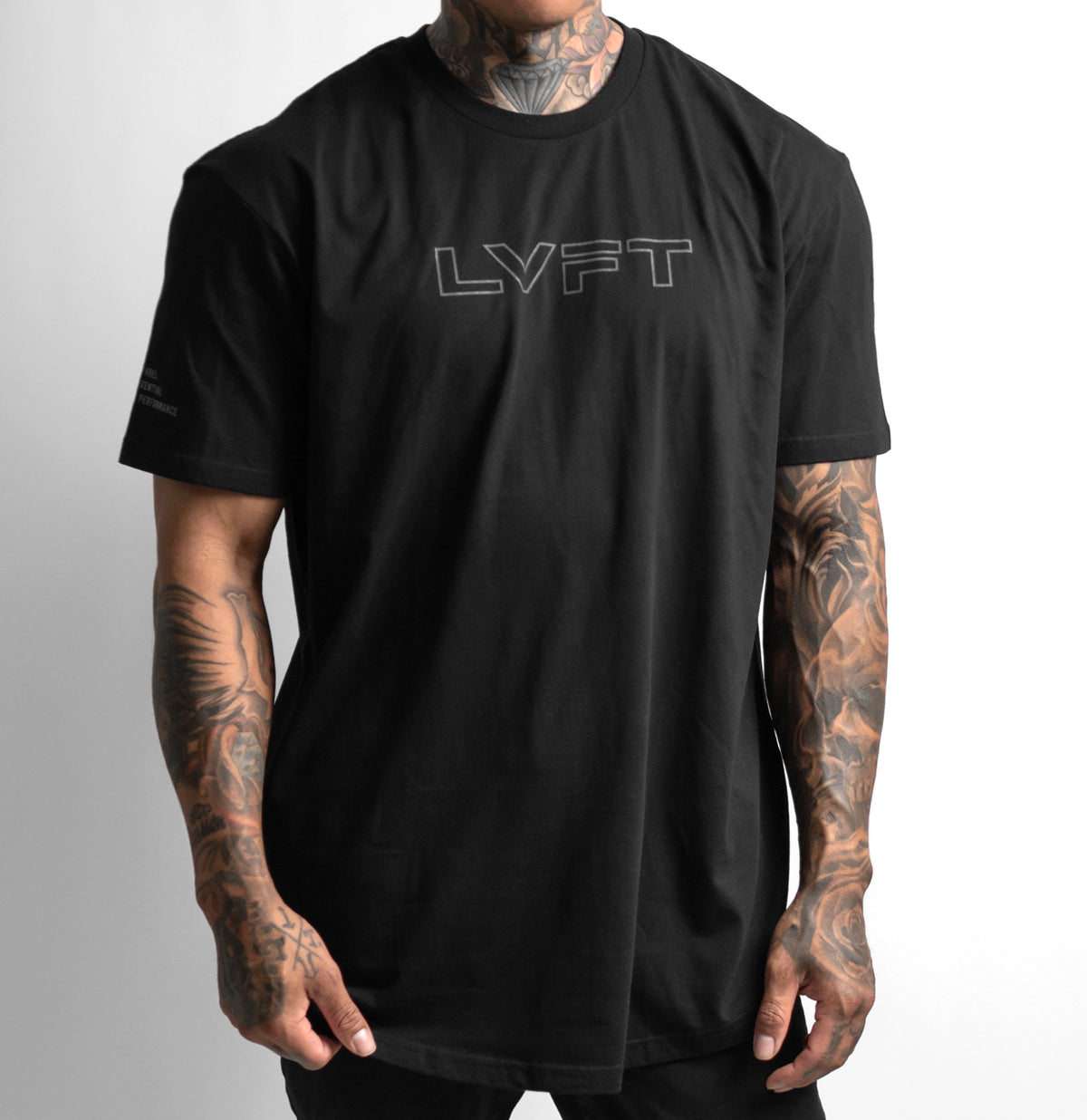 Athletics Scallop Tee - Black