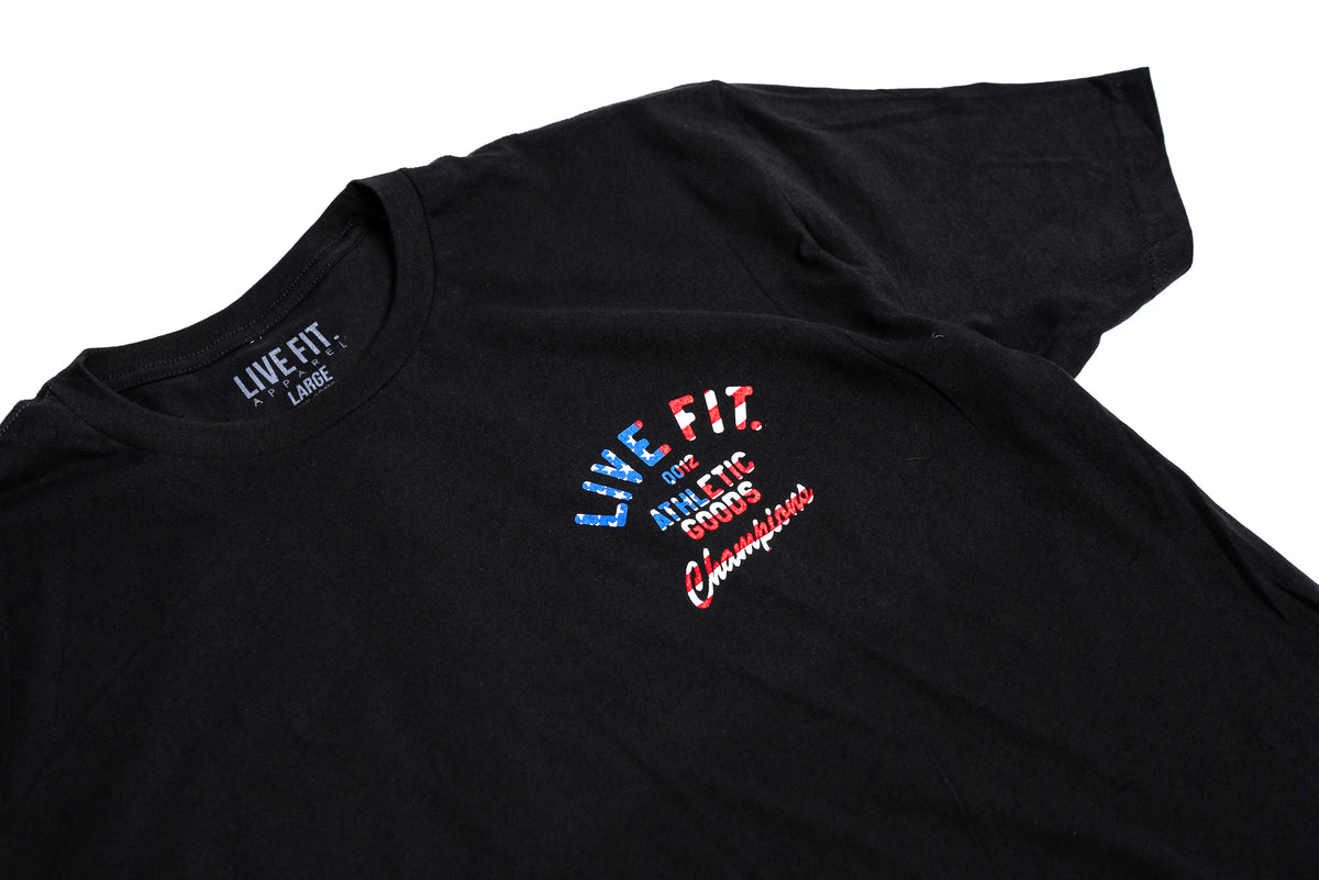 Athletic Goods Tee Black - USA