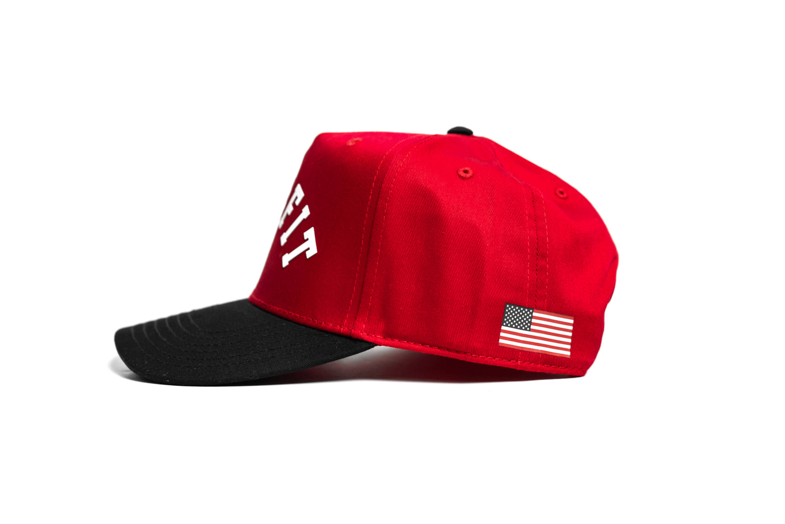 Live Fit. 5 Panel Snapback - Red / Black