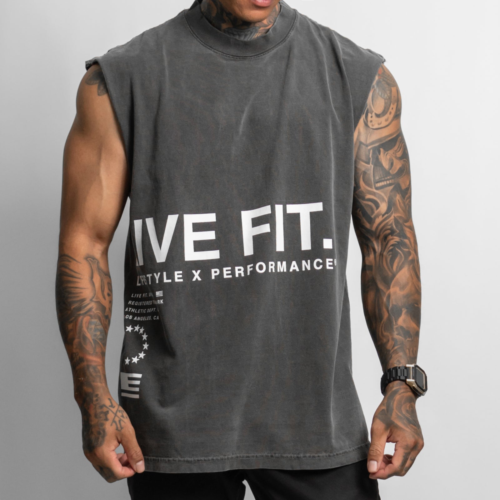 Urban Muscle Tank - Shadow / White