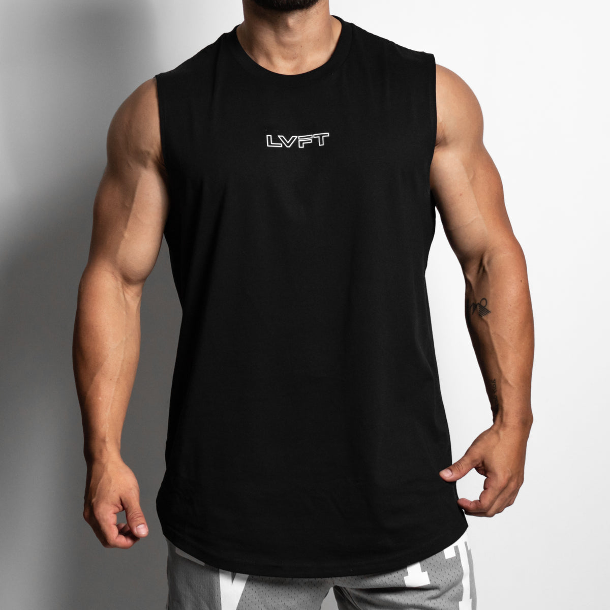 Slate Scallop Tank - Black