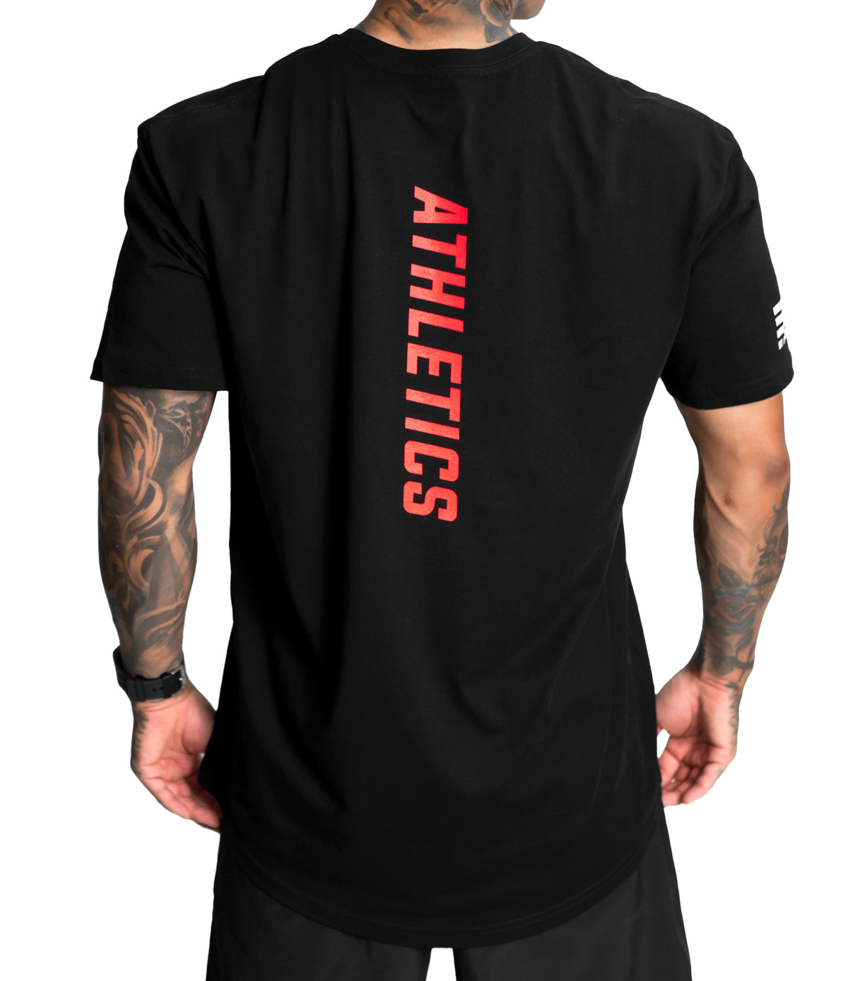 Athletics Scallop Tee - Black / Infra Red